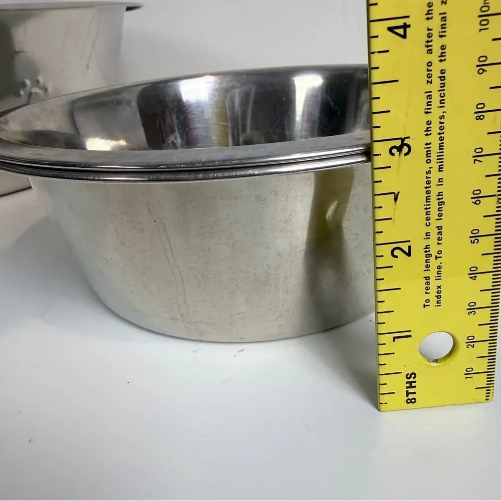 3 Stainless Steel Dog Bowls Set XXL 14” & 2 -8”